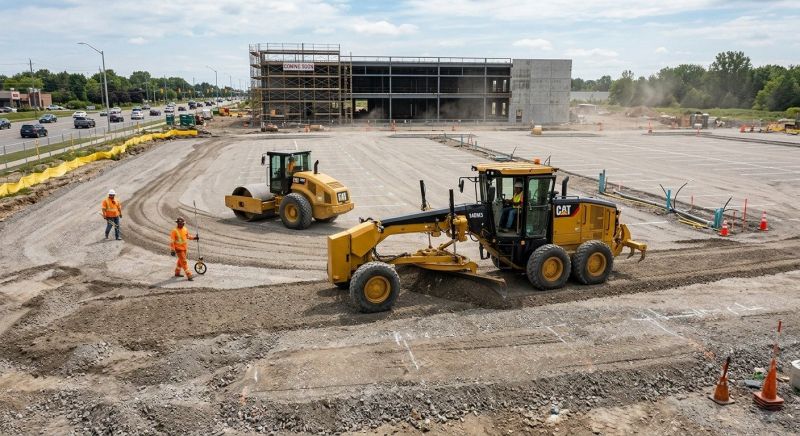 Parking Lot Excavation in Lawrenceville, GA